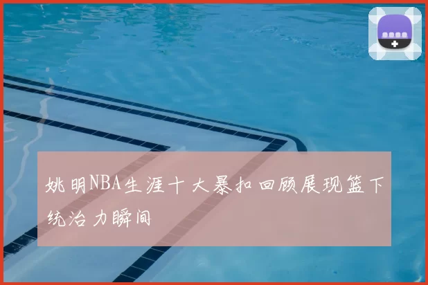 姚明NBA生涯十大暴扣回顾展现篮下统治力瞬间